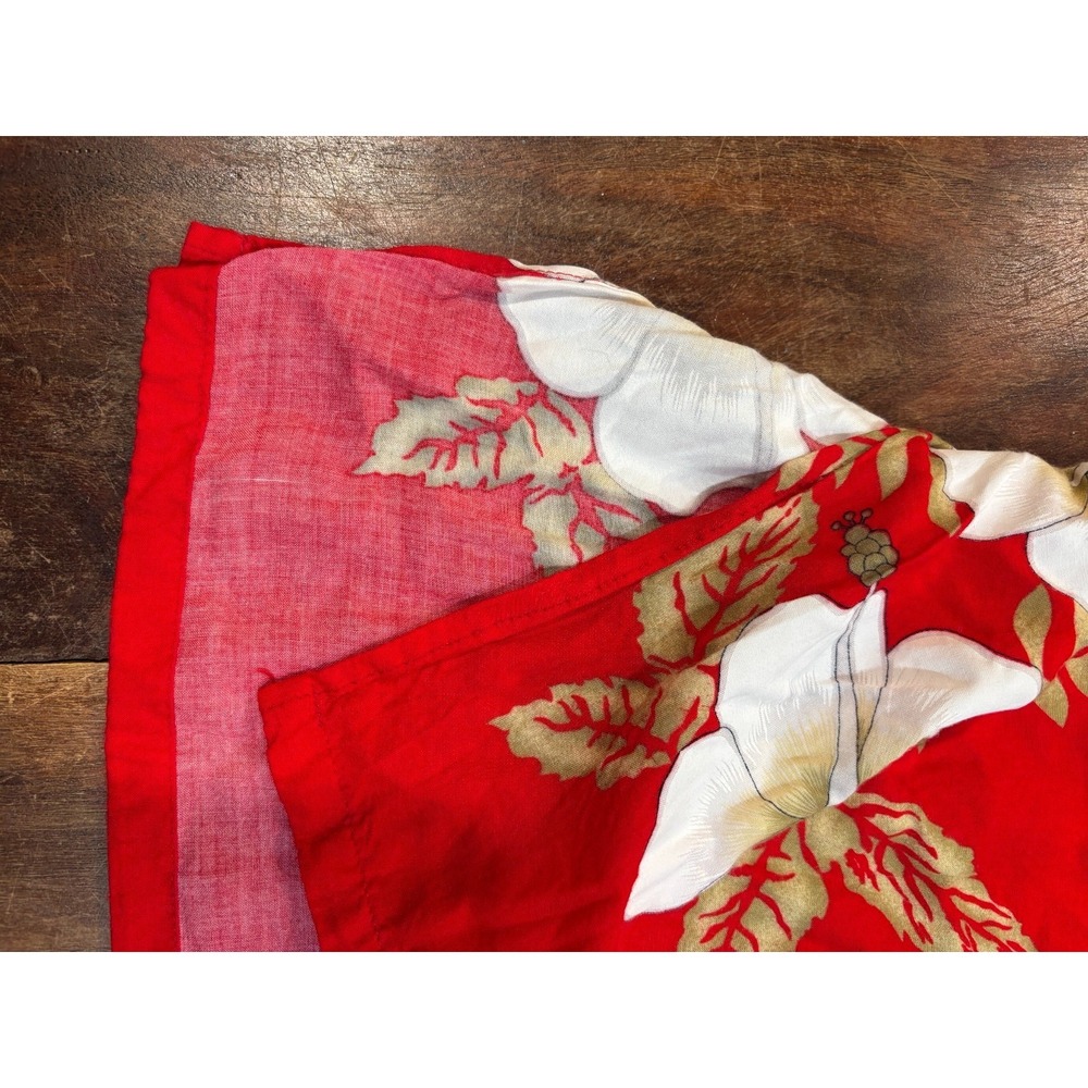 Vintage Y2K Hibiscus Collection Hawaii red dress white flowers sundress one sz - Picture 10 of 10